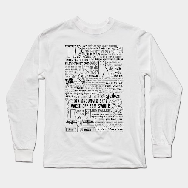 the TIX mix (black) Long Sleeve T-Shirt by nynkuhhz